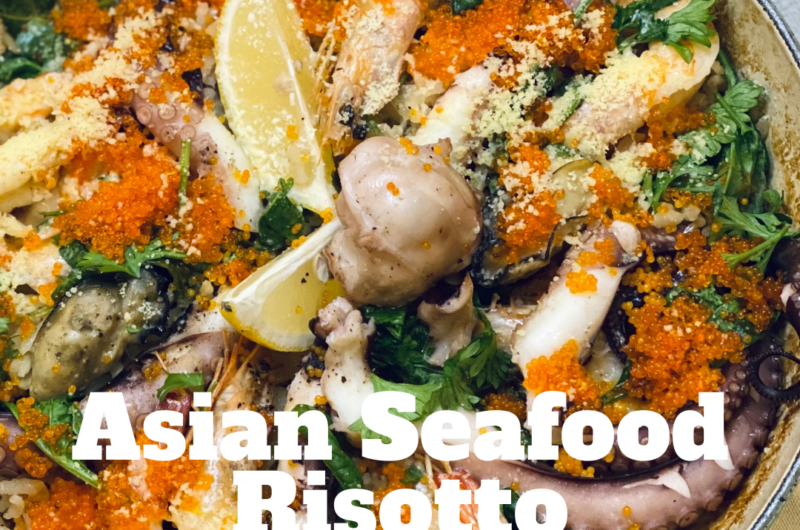 Asian Fusion Seafood Risotto Kelly Home Chef