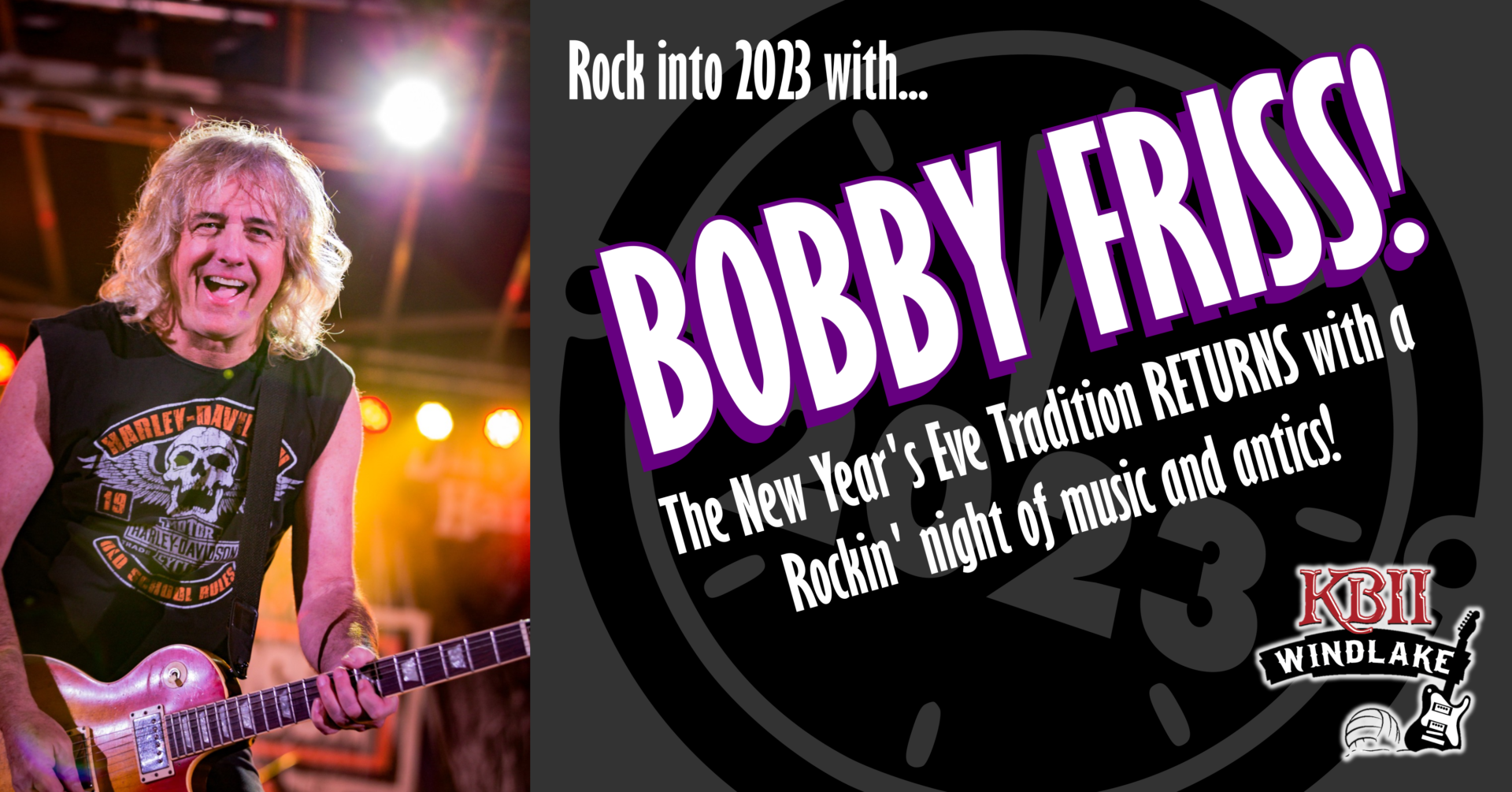 New Year’s Eve with Bobby Friss! Kelly's Bleachers Wind Lake