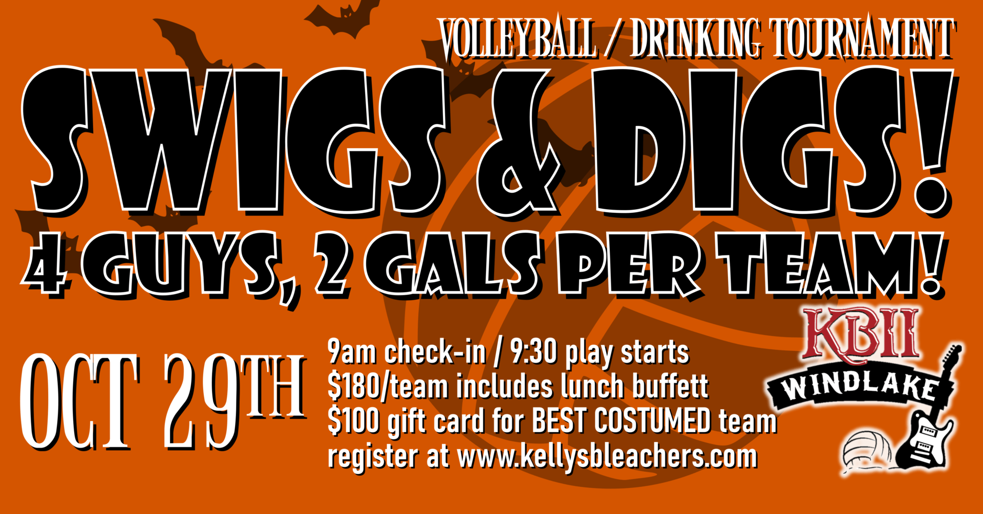 Volleyball Kelly's Bleachers Wind Lake