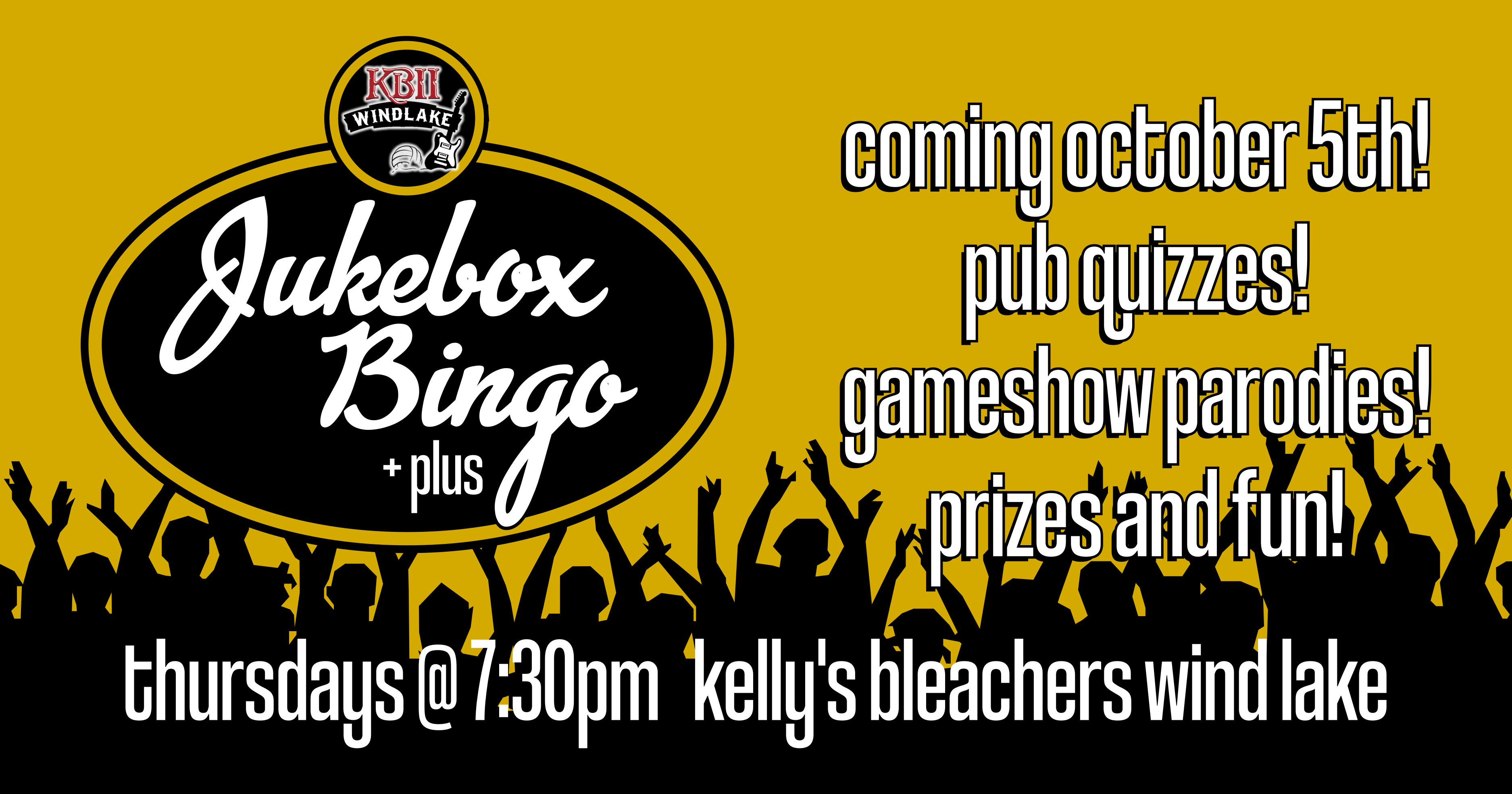 Jukebox Bingo +plus! Kelly's Bleachers Wind Lake