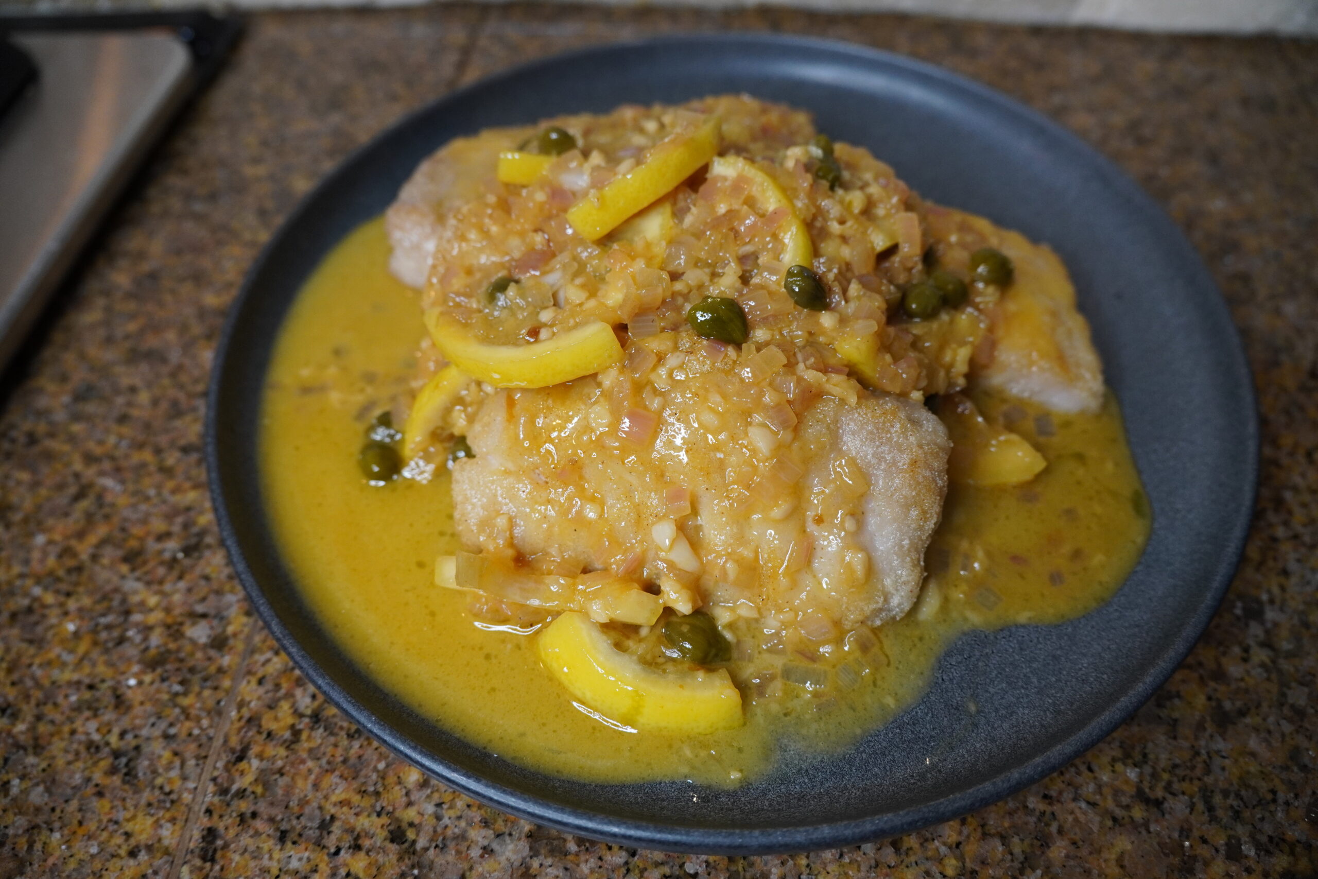 White Fish in Lemon Butter Caper Sauce Kelly's Clean Kitchen