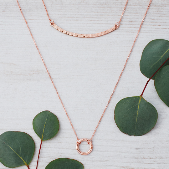 Essential Necklace Rose Gold Kelly's Flowers & Gift Boutique