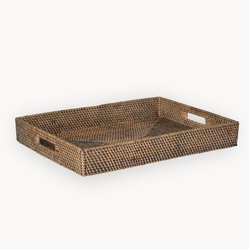 Rectangular Rattan Tray MED Kelly's Flowers & Gift Boutique