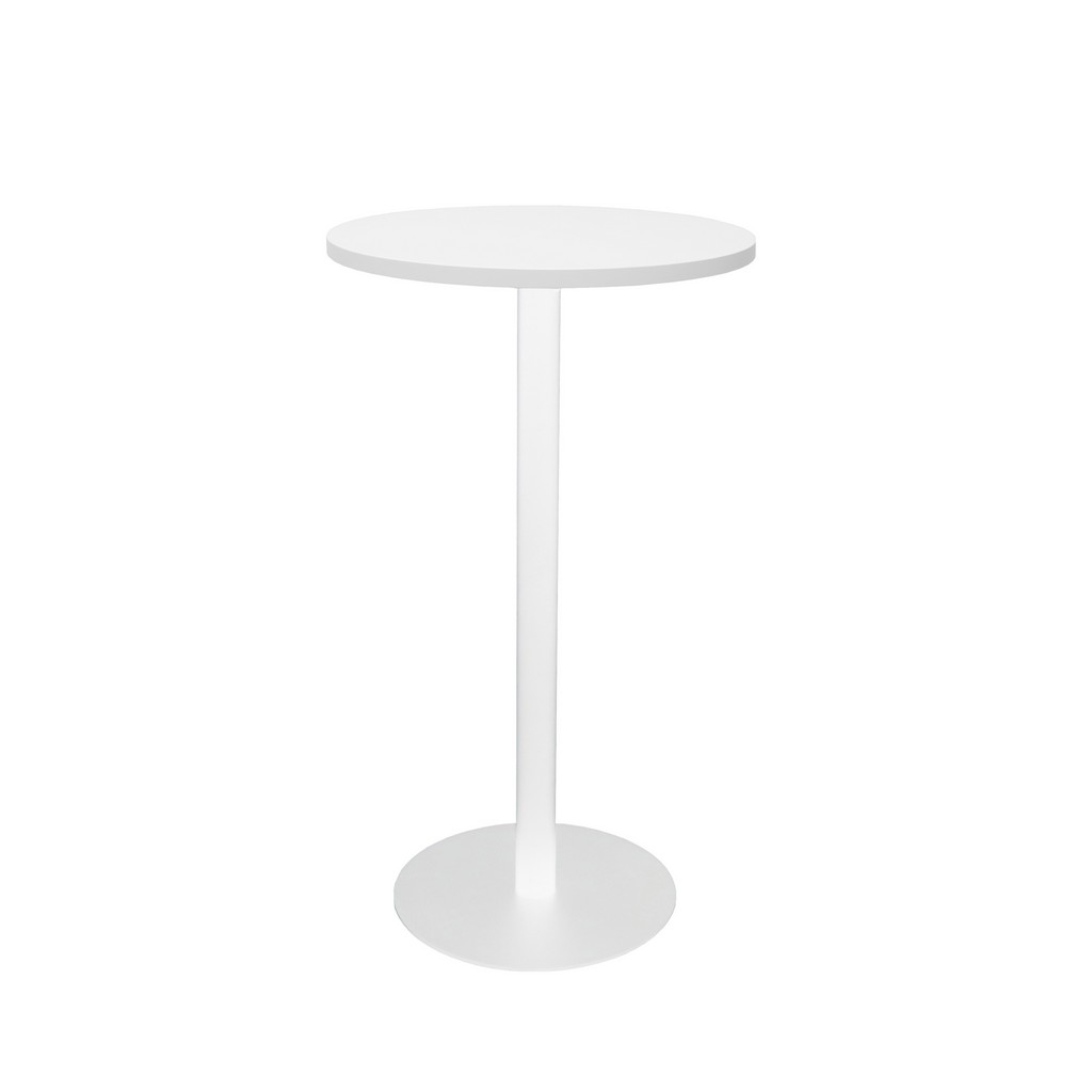 Austin Bar Table White Powder Coat Finish Kelly's Office Furniture