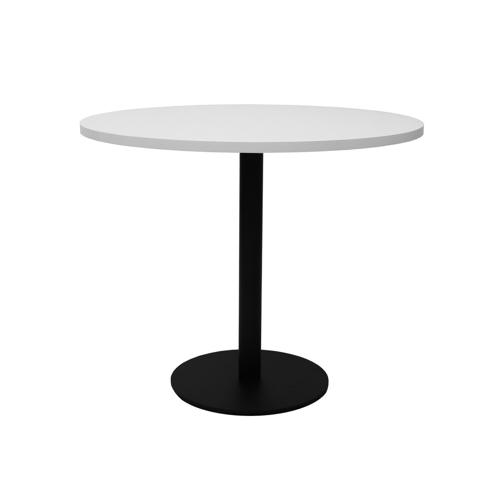 Schott Round Flat Disc Base Table Black Base Kelly's Office Furniture