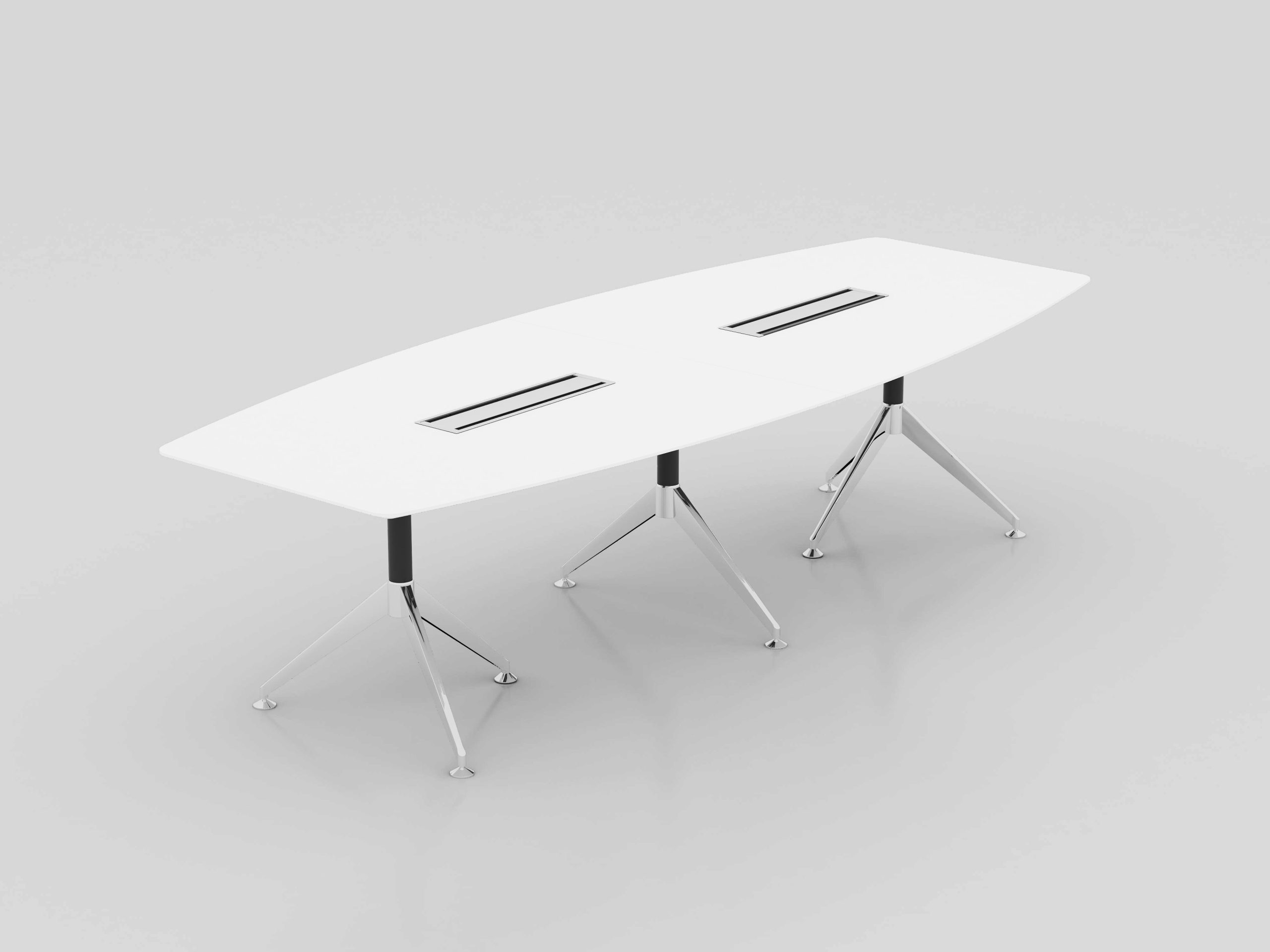 Nat 2 Piece Boardroom Table White Kelly's Office Furniture