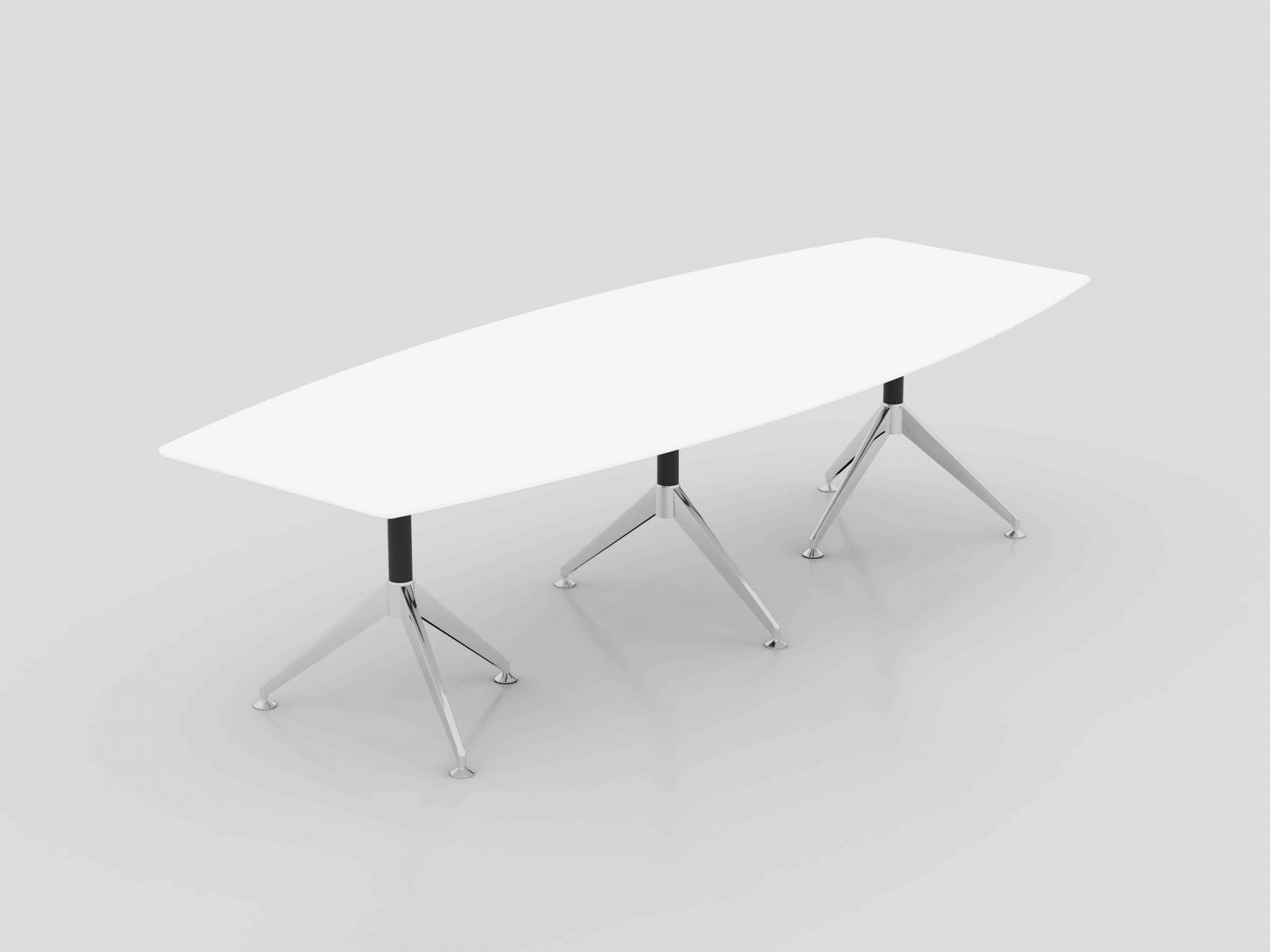 Nat 2 Piece Boardroom Table White Kelly's Office Furniture
