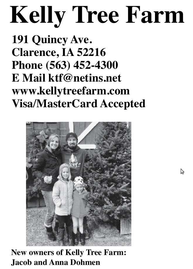 catalog_front Kelly Tree Farm