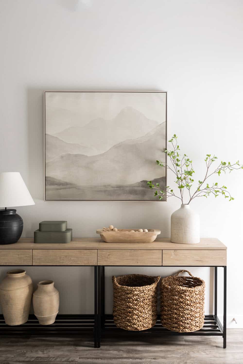 Affordable Console Table Styling Kelsey Kooima