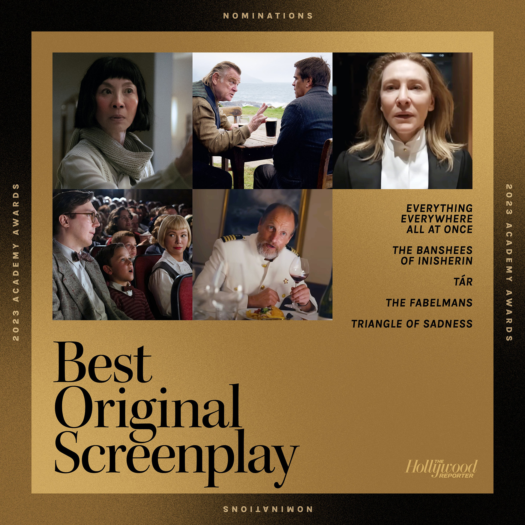 Oscar Nominees 2023 — kelsey stefanson — creative direction + graphic design — yeskelsey.com