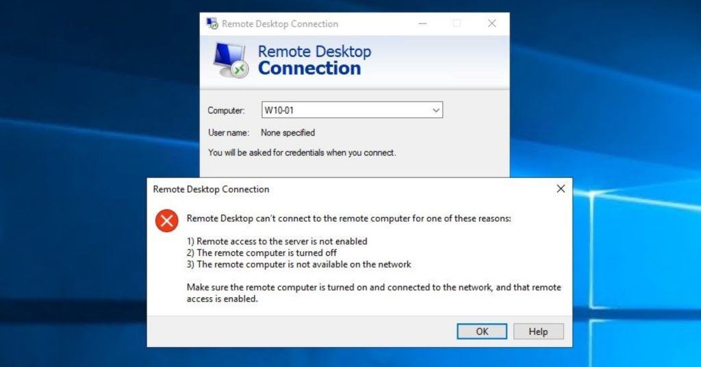 Solved Remote Desktop Can´t Connect to The Remote Computer for one of