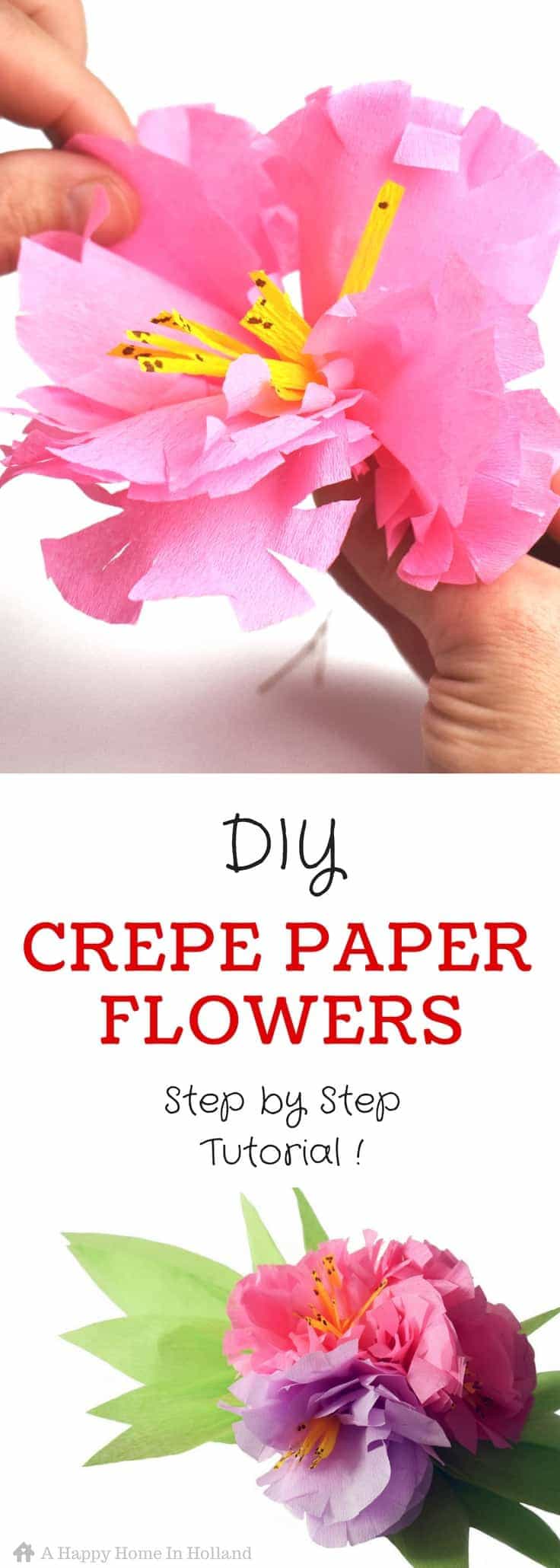 Amber Powlett Crepe Paper Flowers Tutorial / DIY Crepe Paper Flower