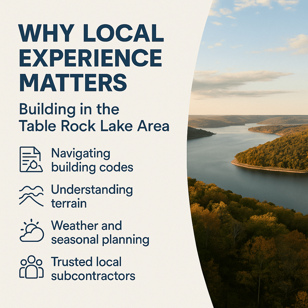 Why Local Experience Matters Building in the Table Rock Lake Area