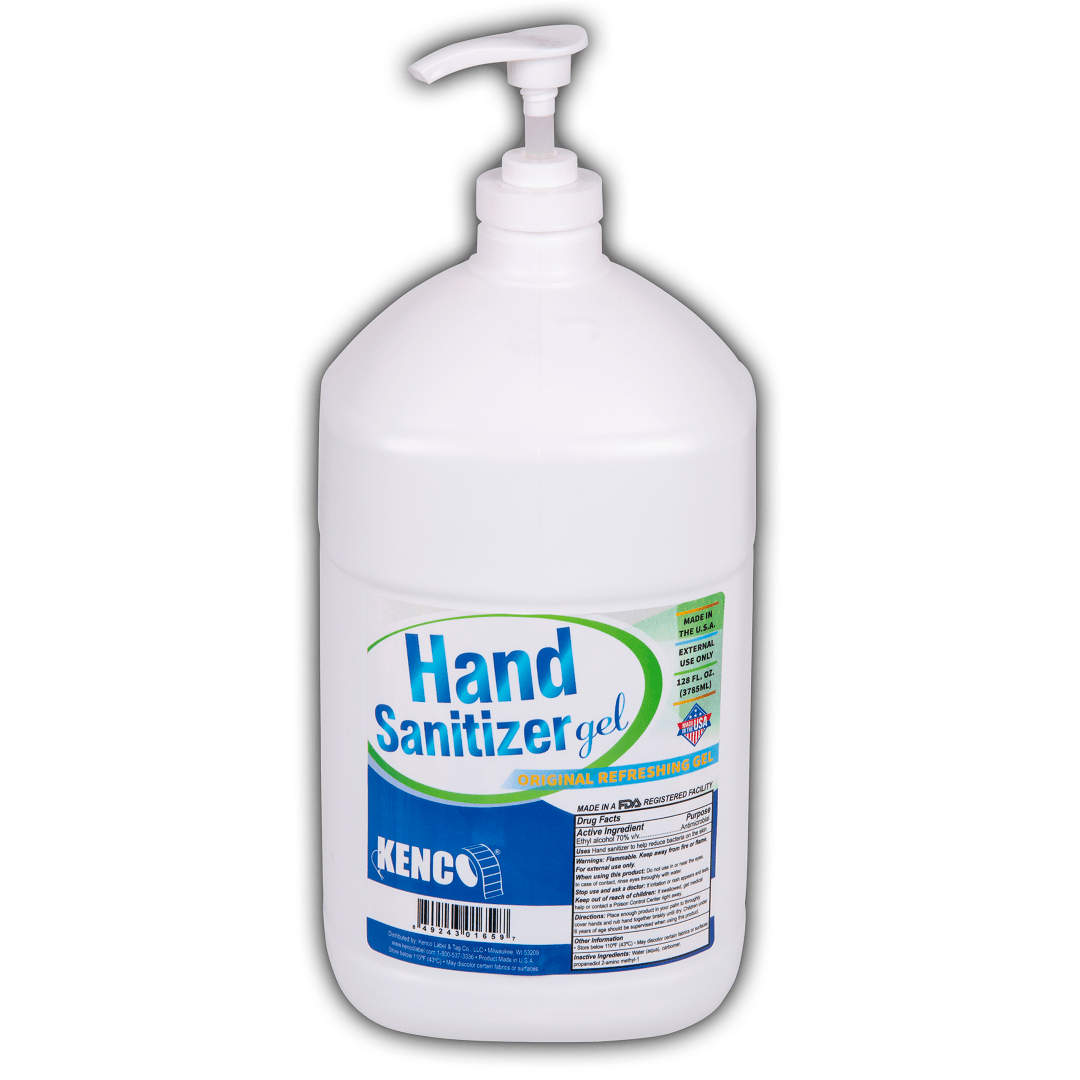 Gel Hand Sanitizer 70 Alcohol 1 Gallon Made 100 in the USA in a FDA