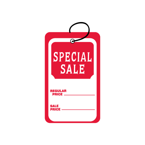 Large Retail/Sale Tags (Strung) Kenco Label & Tag