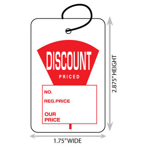 Large Retail/Sale Tags (Strung) Kenco Label & Tag
