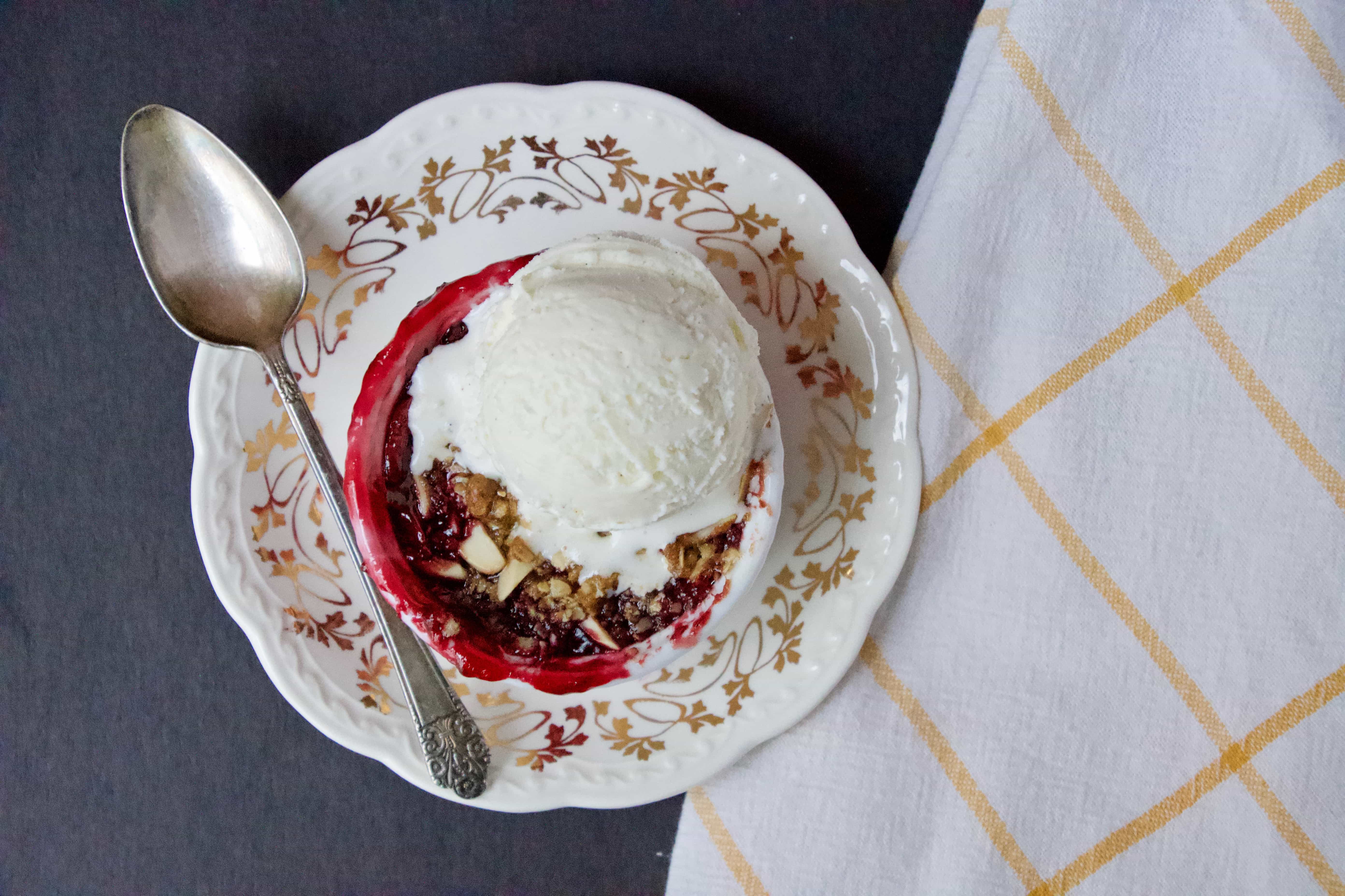 Joanna Gaines Cherry Almond Crisp prepared by KendellKreations