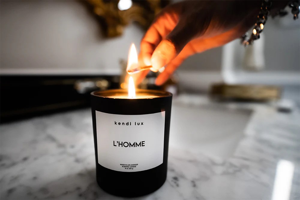 CANDLES BLACK VESSEL kendi lux
