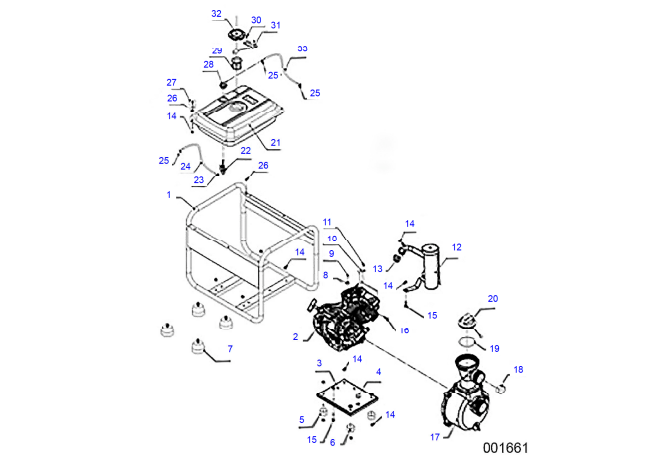 CH&E Generac Magnum Pro 2″ Semi-Trash Pump | Ken's Distributing