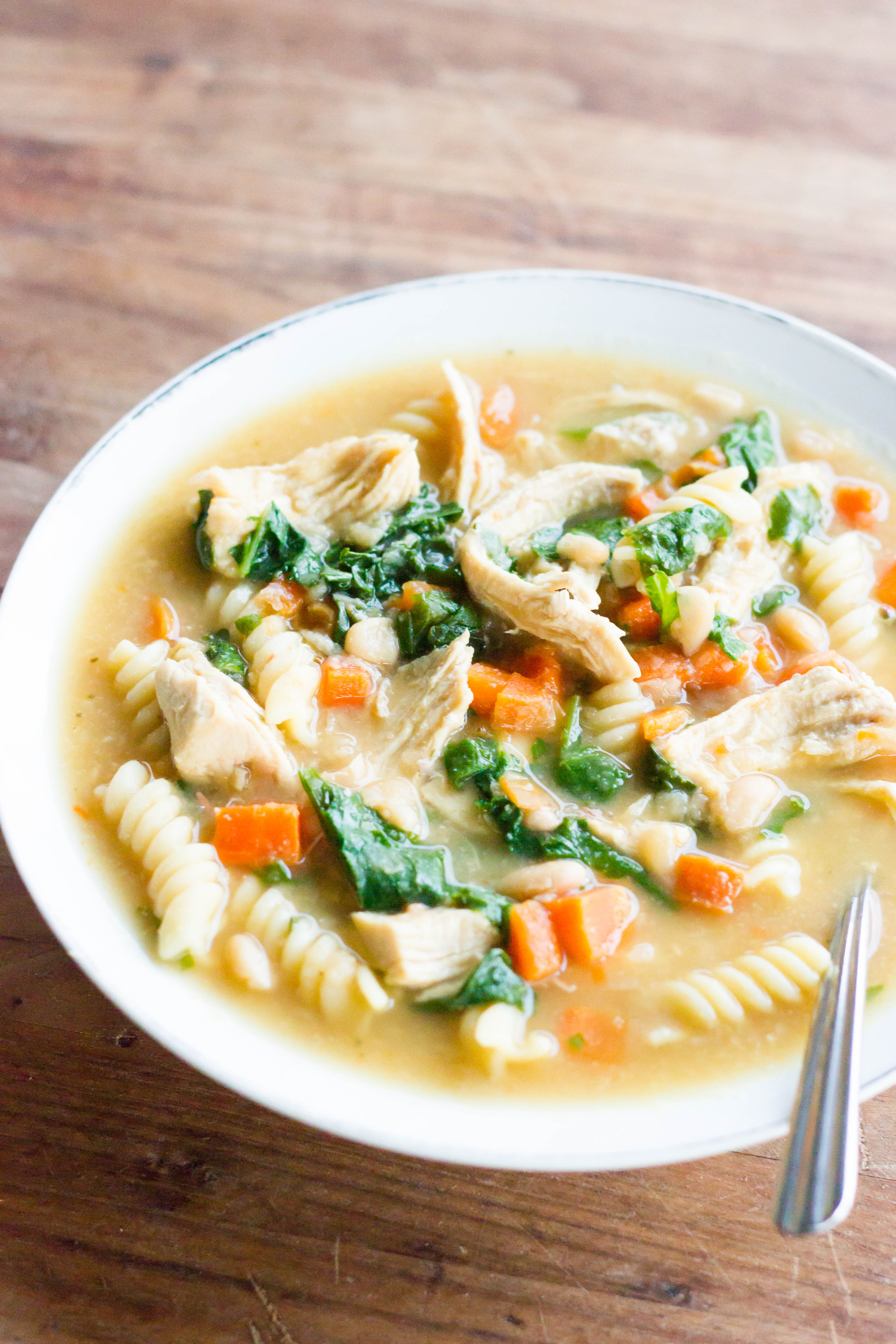 Tuscan Chicken and White Bean Soup Kendra's Treats