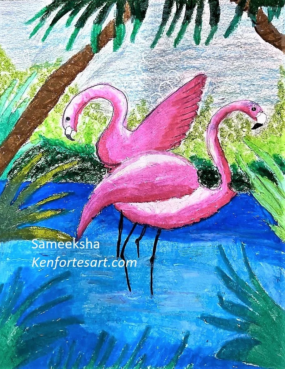 ONLINE CHILDREN ART GALLERY STUDENTS ART CLASS WORKS KenFortes