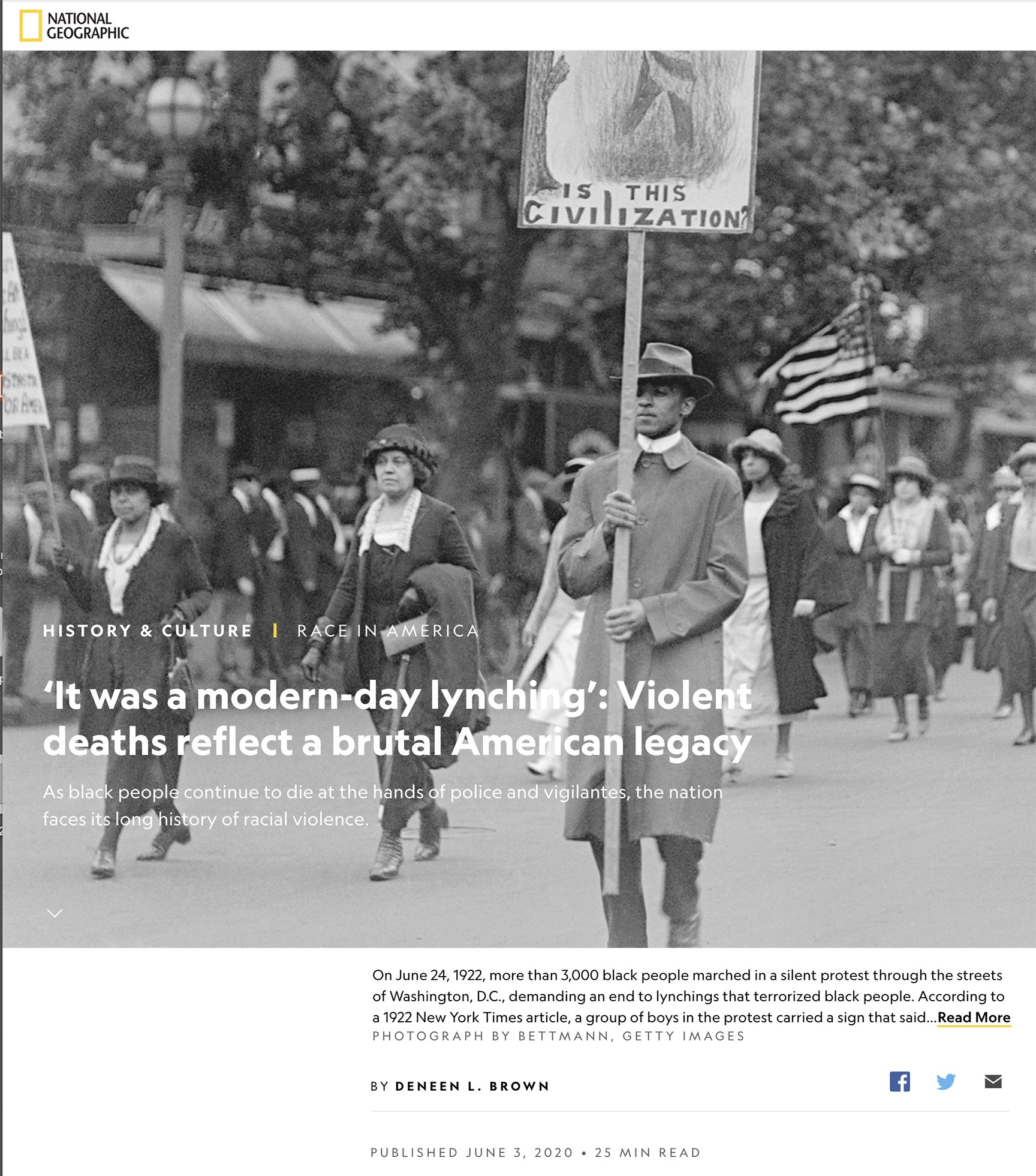 National Geographic ‘It was a modernday lynching’ Ken GonzalesDay