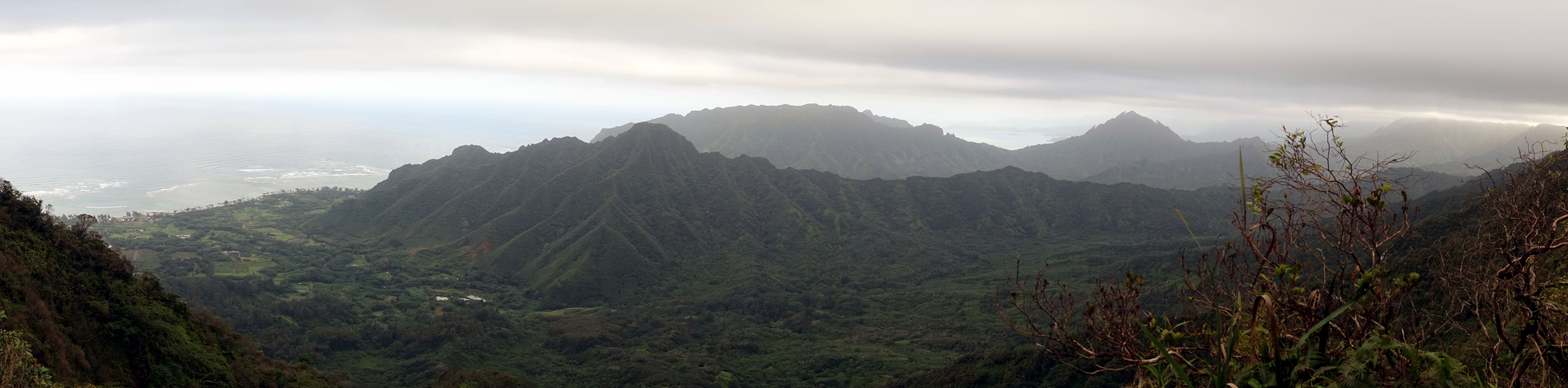 Panoramic View of Punalu'u Valley