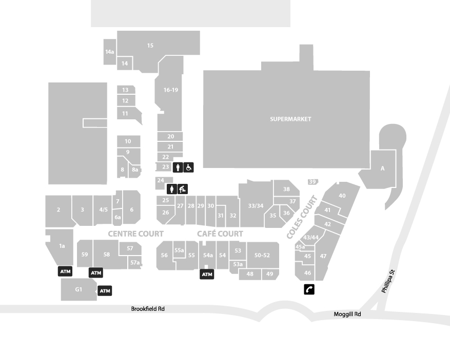 Kenmore Village Shopping Centre map Kenmore Village Shopping Centre