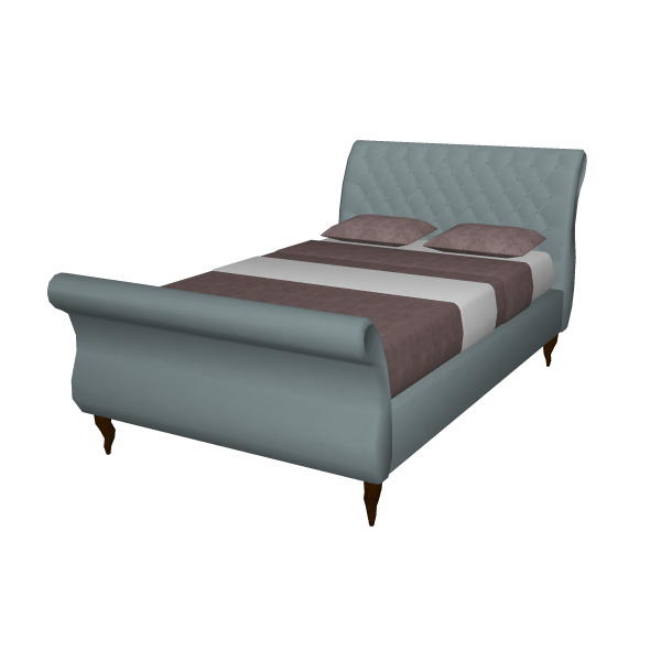 ベッド 寝具・ベッド 建築3DCG・CADデータ・テクスチャ素材ダウンロード 建プロダウンロード