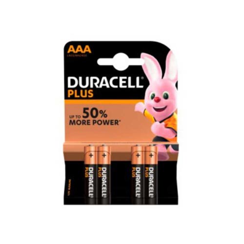 Kensington Brunei Duracell Plus AAA Alkaline Batteries (Multipack 4)