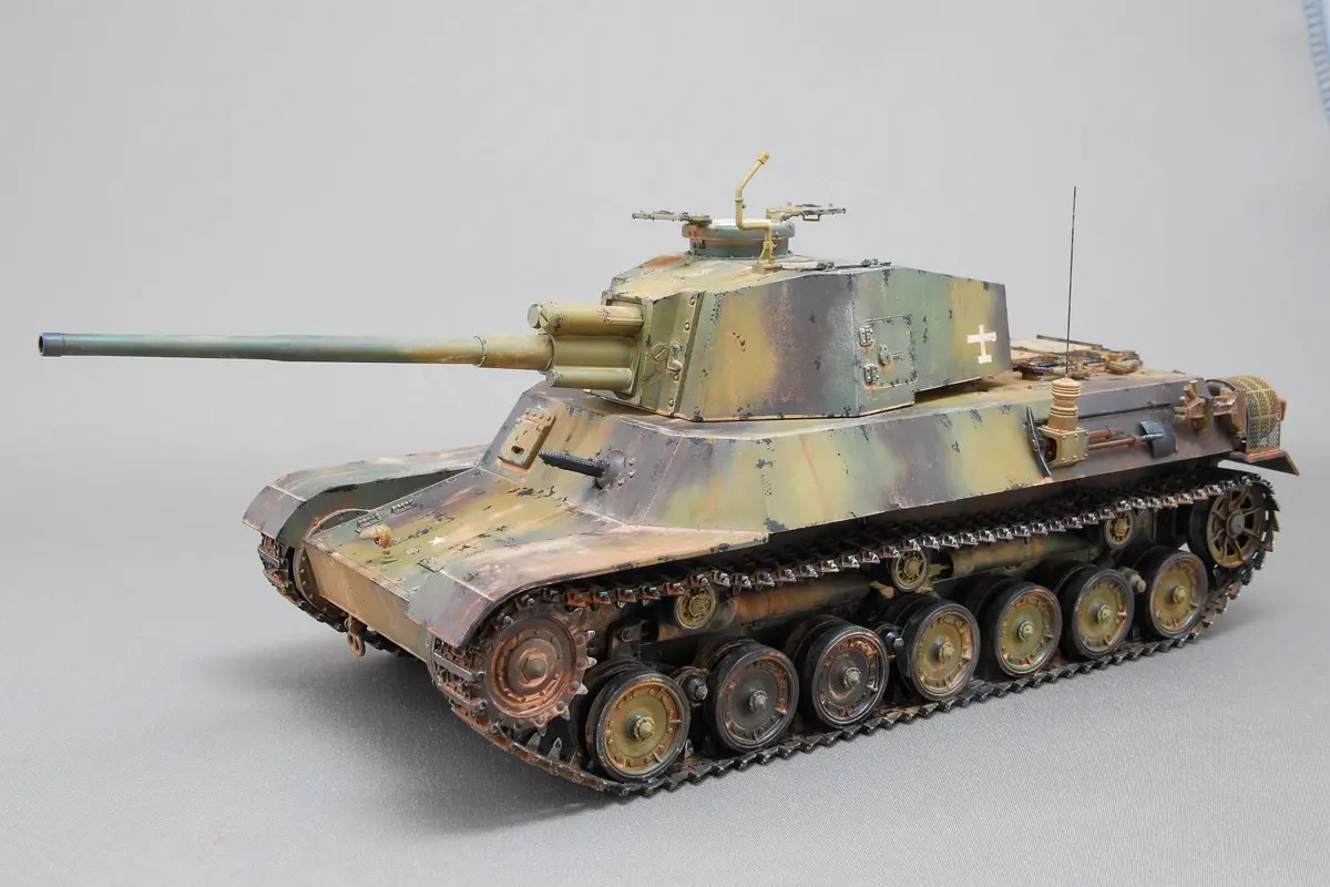 三式中戦車 チヌ ファインモールド 1/35 組立と塗装・製作記・完成写真