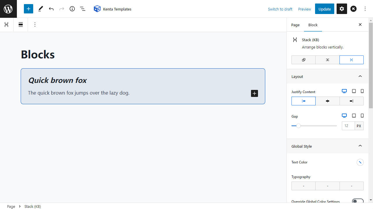 Stack Block (KB) Kenta