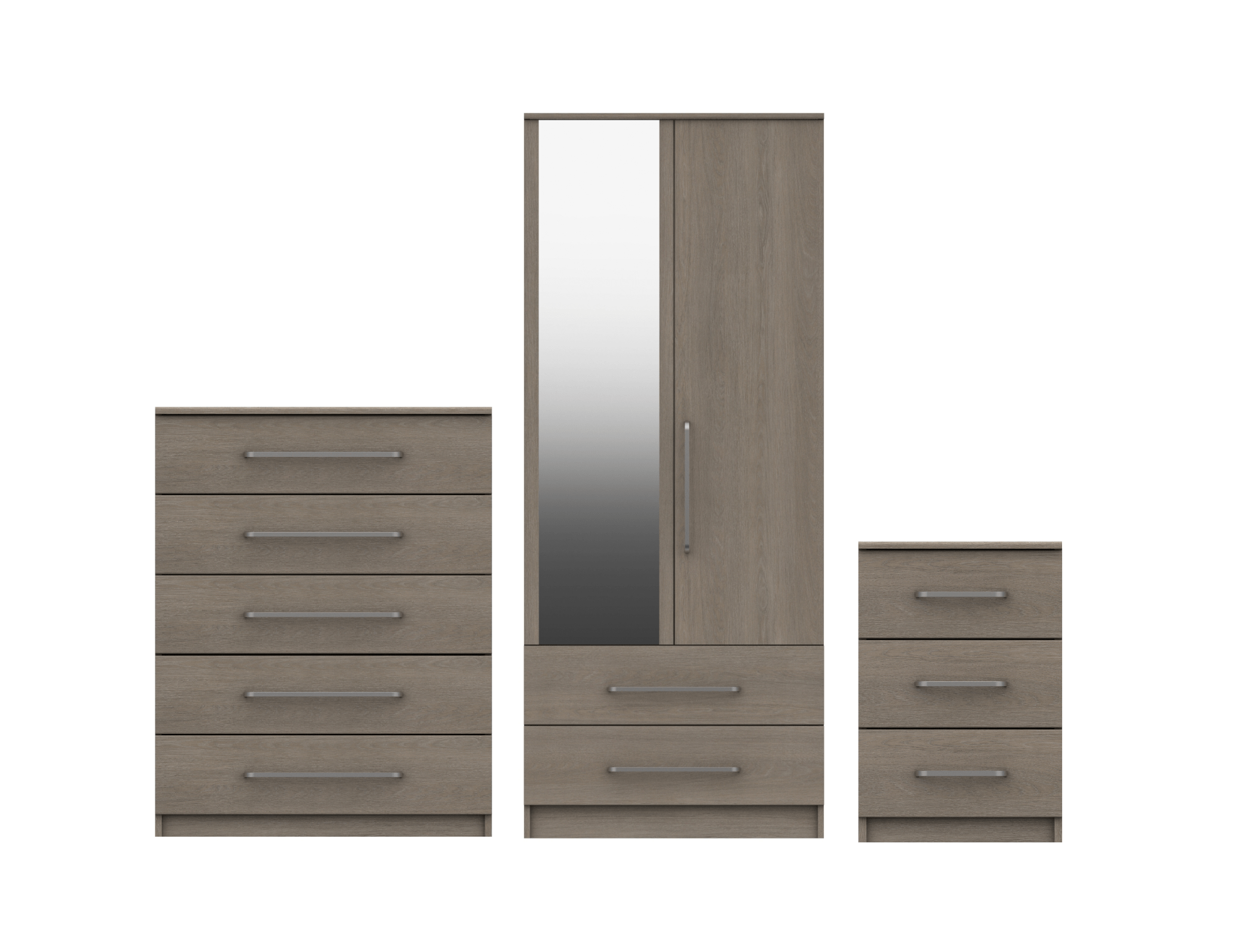 Minnesota Bedroom Furniture Range Grey Oak Folkestone, Ramsgate