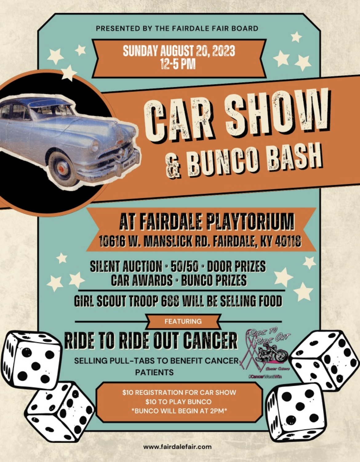 Fairdale Fair Board Bunco & Car Show Kentucky Cruises