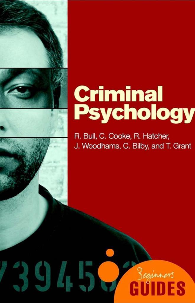 Criminal Psychology A Beginner’s Guide psychotherapy