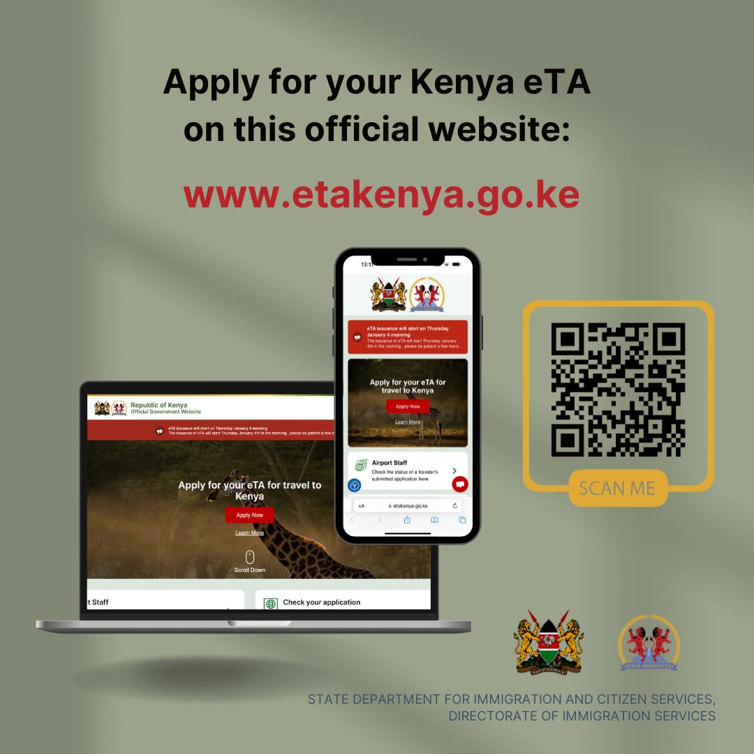 Electronic Travel Authorization (eTA) Kenya Embassy Washington D.C.