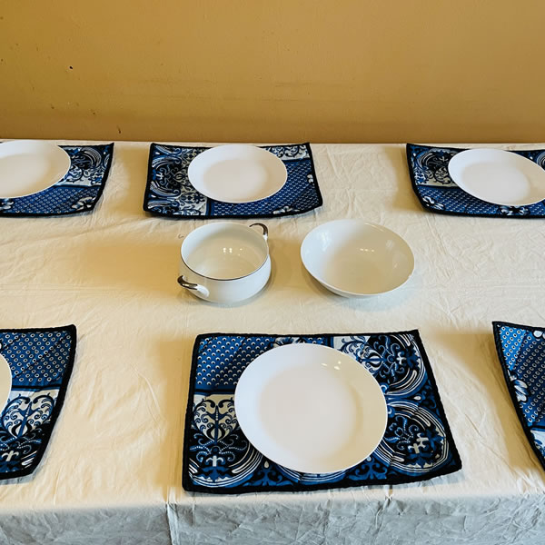 6 Pieces Leso Table Mat Kenyan Souvenirs