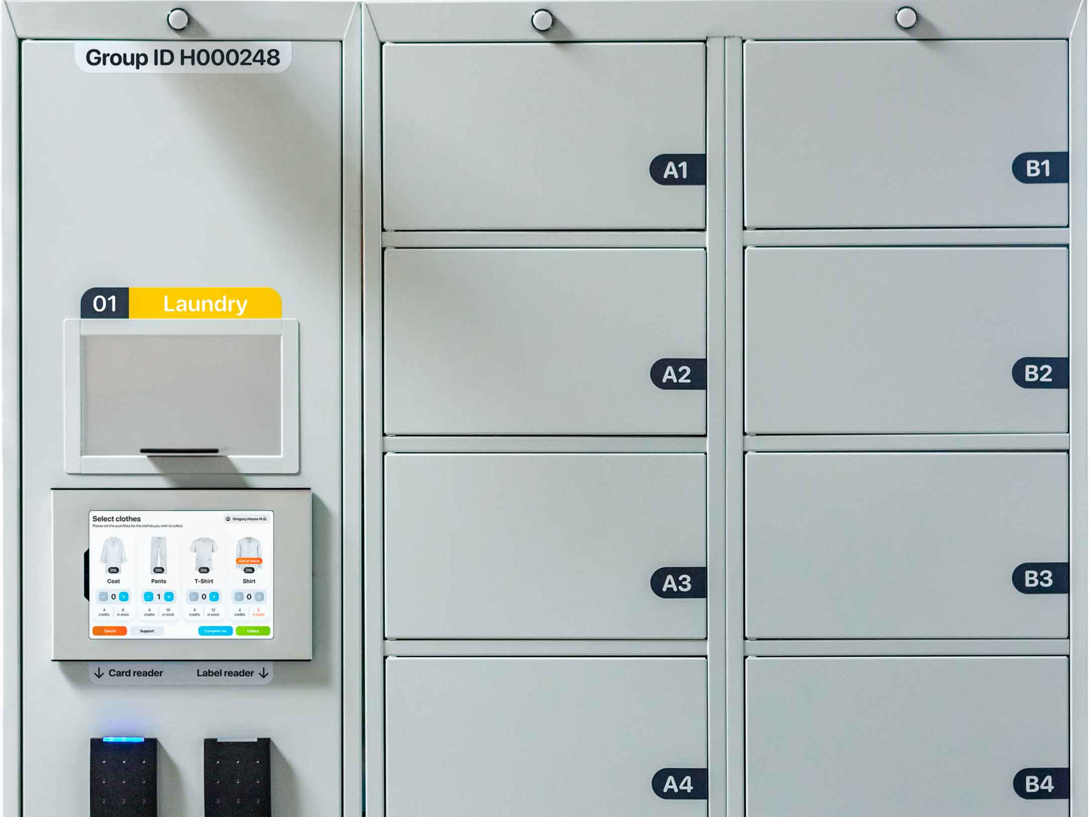 Smart for workwear management at healthcare centers