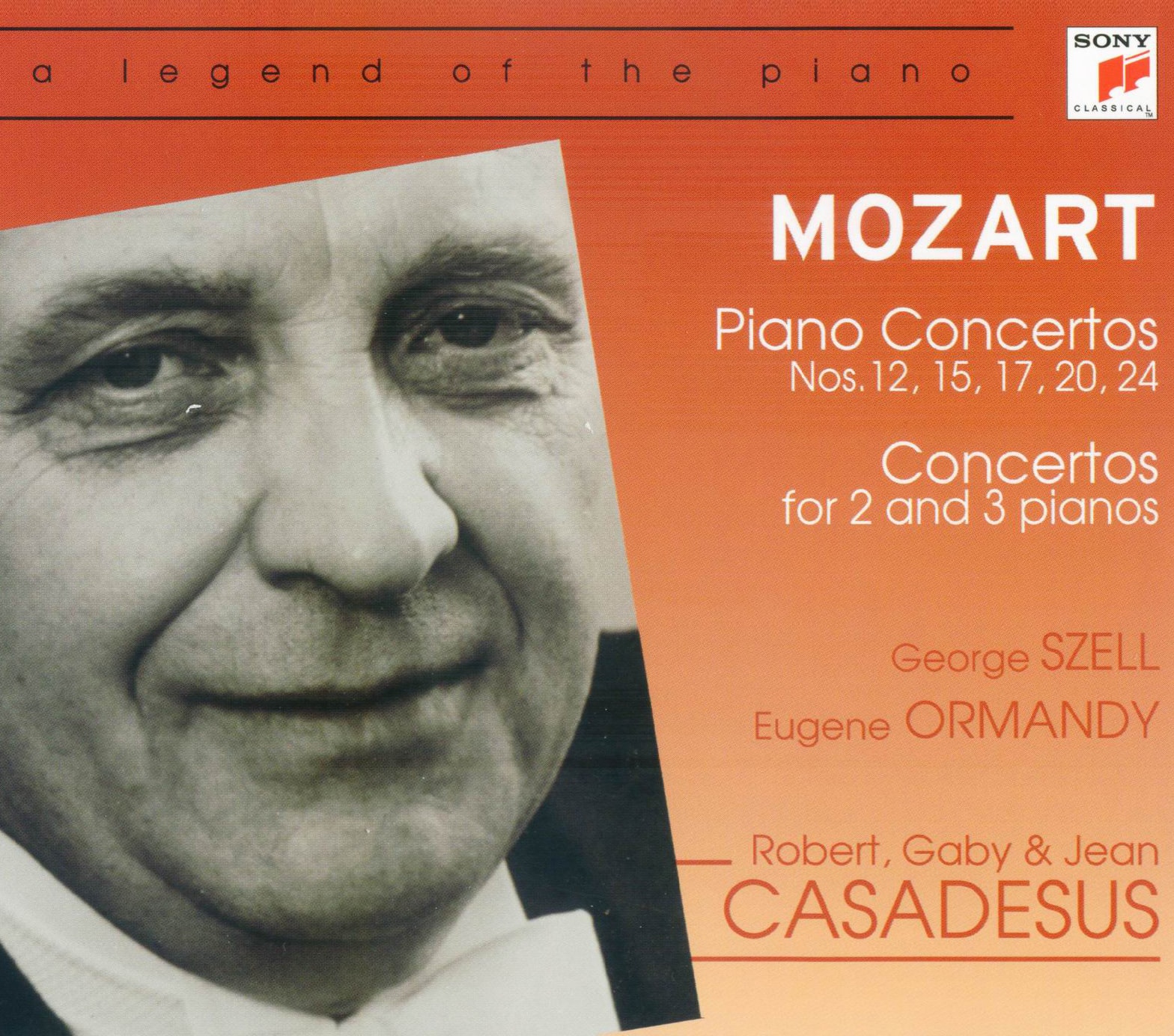 Mozart Piano Concertos Nos. 12, 15, 17, 20, 24 Eugene Ormandy,