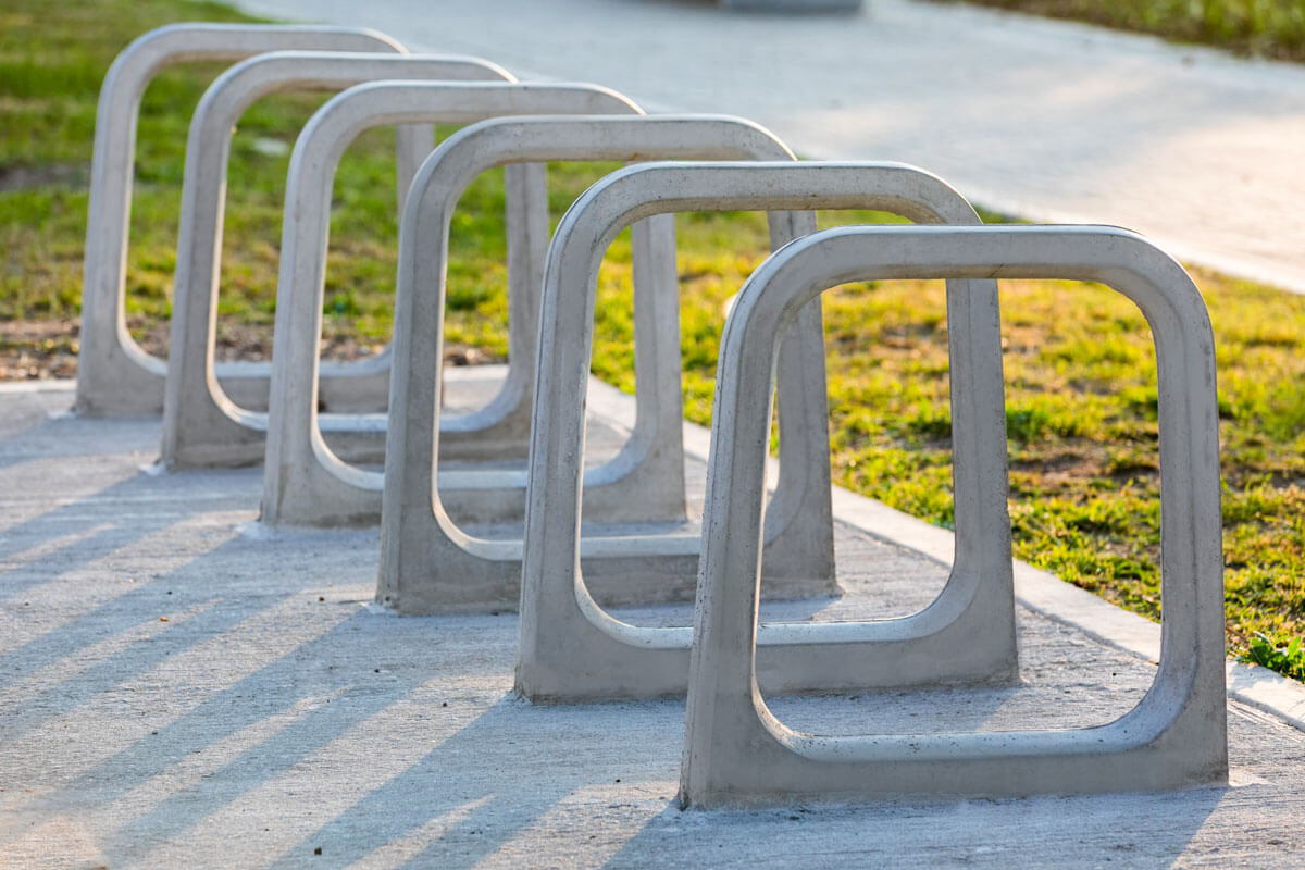 Precast Concrete Furnishings Outdoor Site Button Seating & Slab Benches
