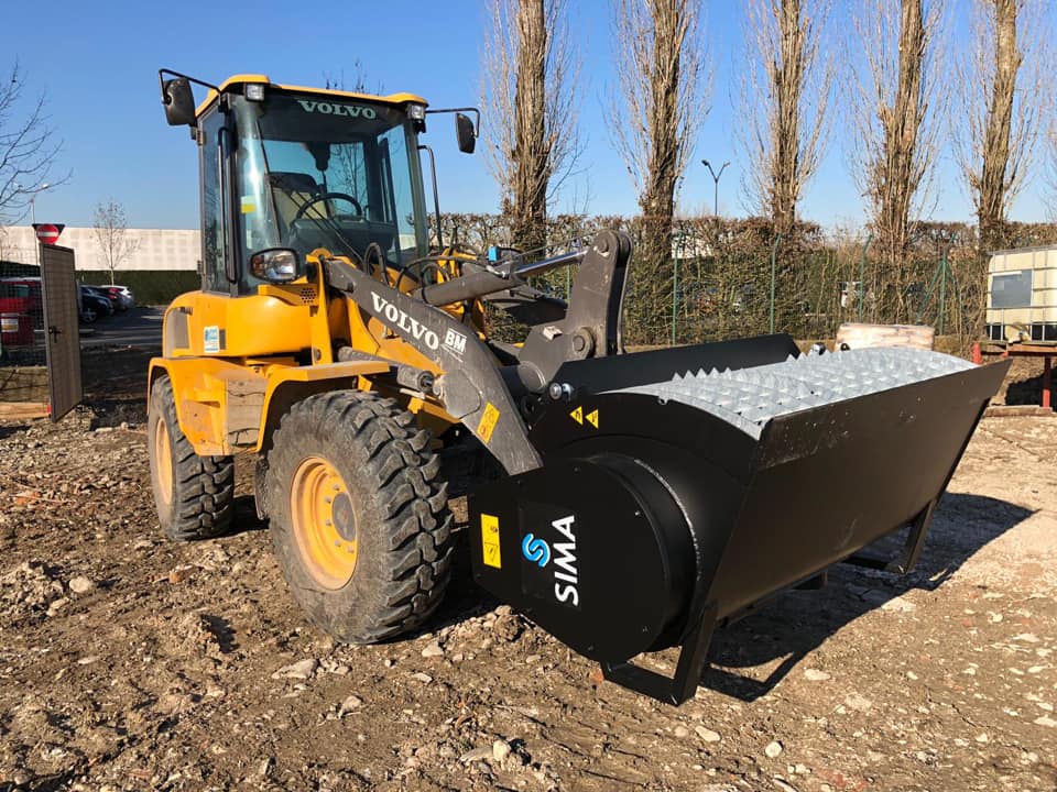 Concrete Mixer Bucket Telehandler, Loader, Skid Steer Mixer