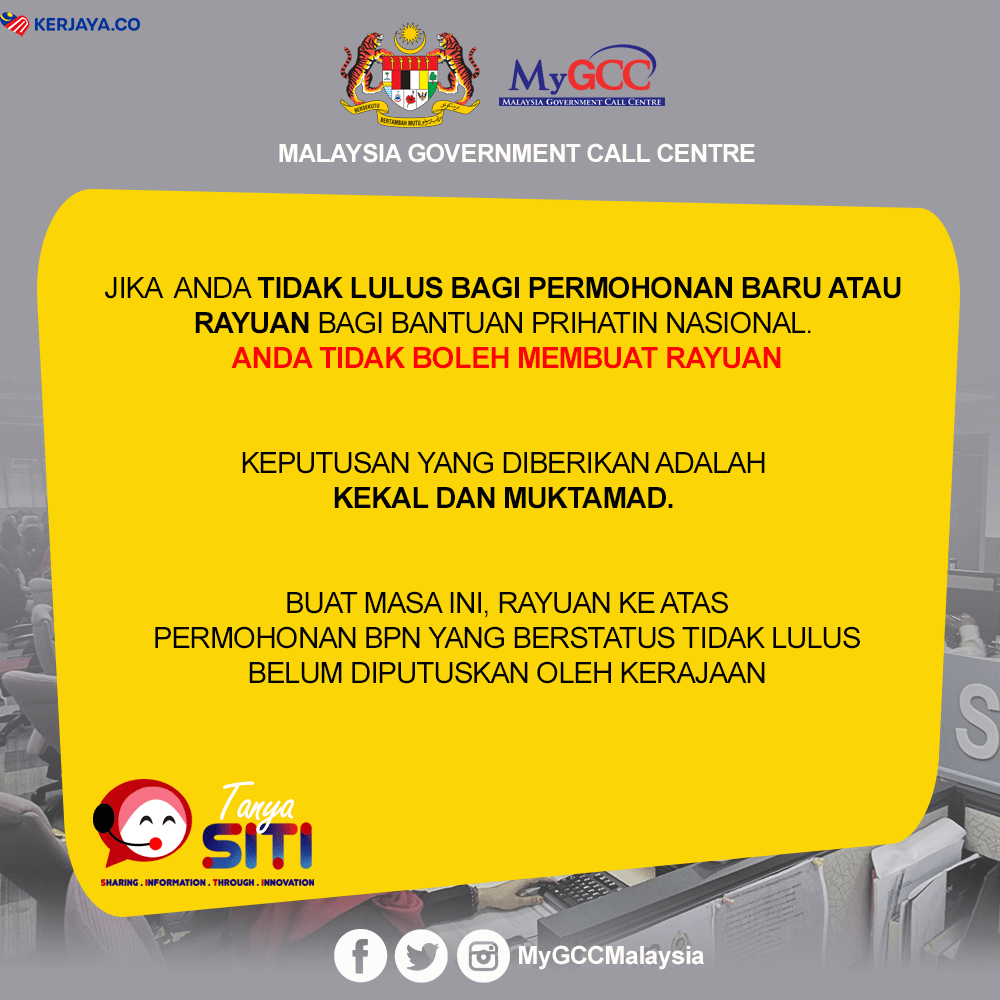 Semakan Kelulusan BPN Bagi Permohonan Baru & Rayuan