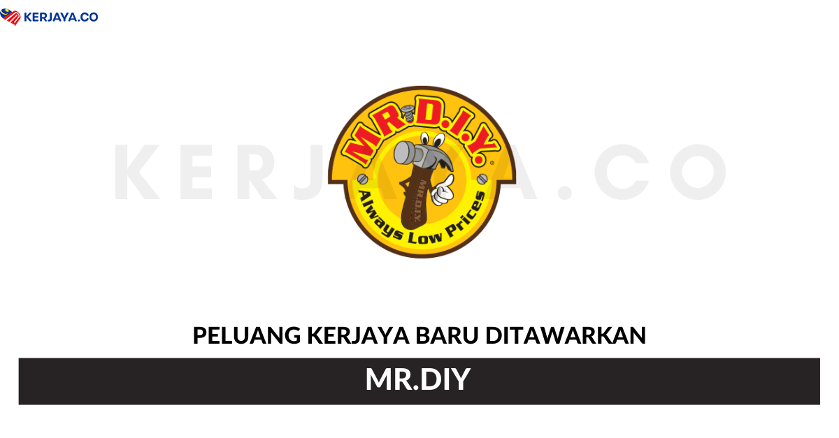 Jawatan Kosong Terkini MR.DIY Promoter, Assistant Supervisor, Asst
