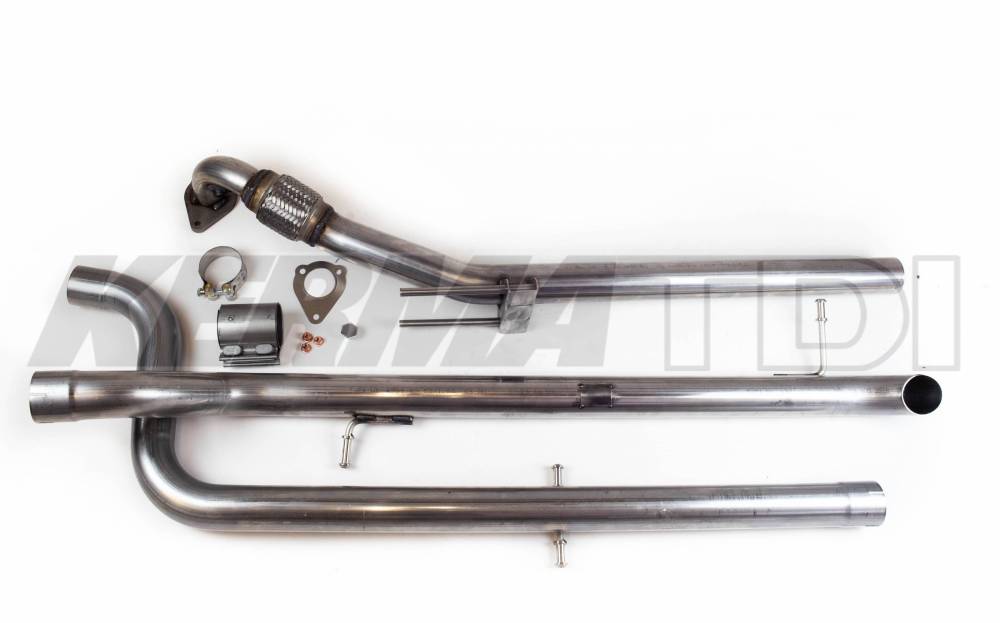 KermaTDI 2.5inch Stainless TurboBack exhaust systemåÊ(MK4 Golf, Jetta