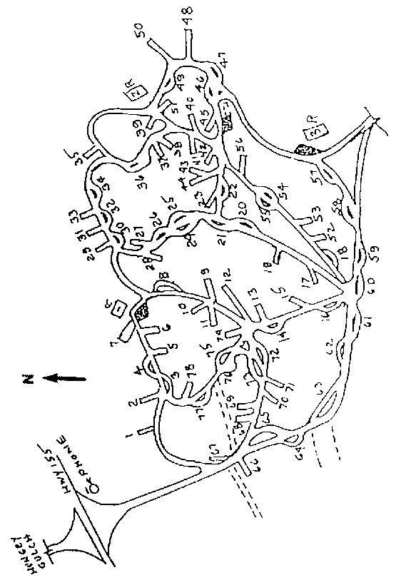 Lake Isabella CAMPING Boulder Gulch Map