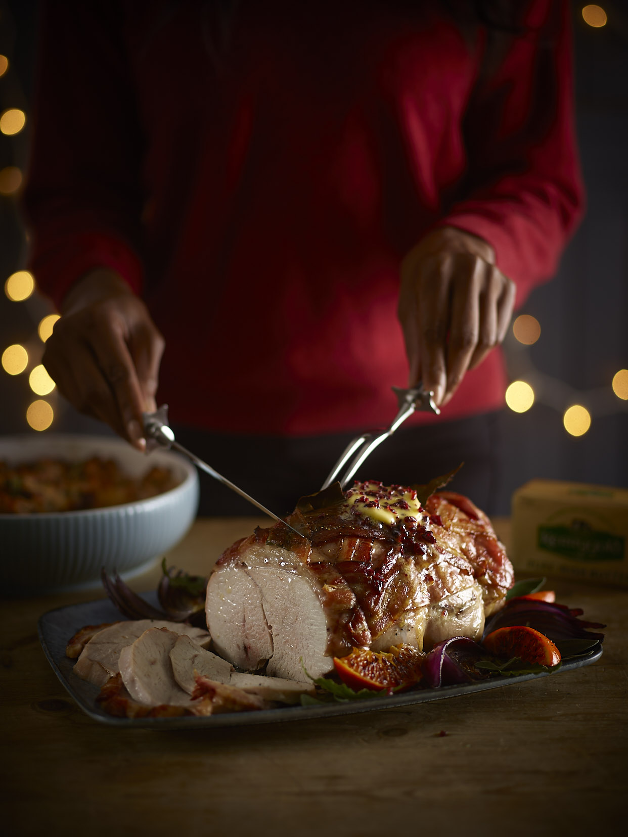 Stuffed Turkey Crown with Cranberry Butter Recipe Kerrygold UK