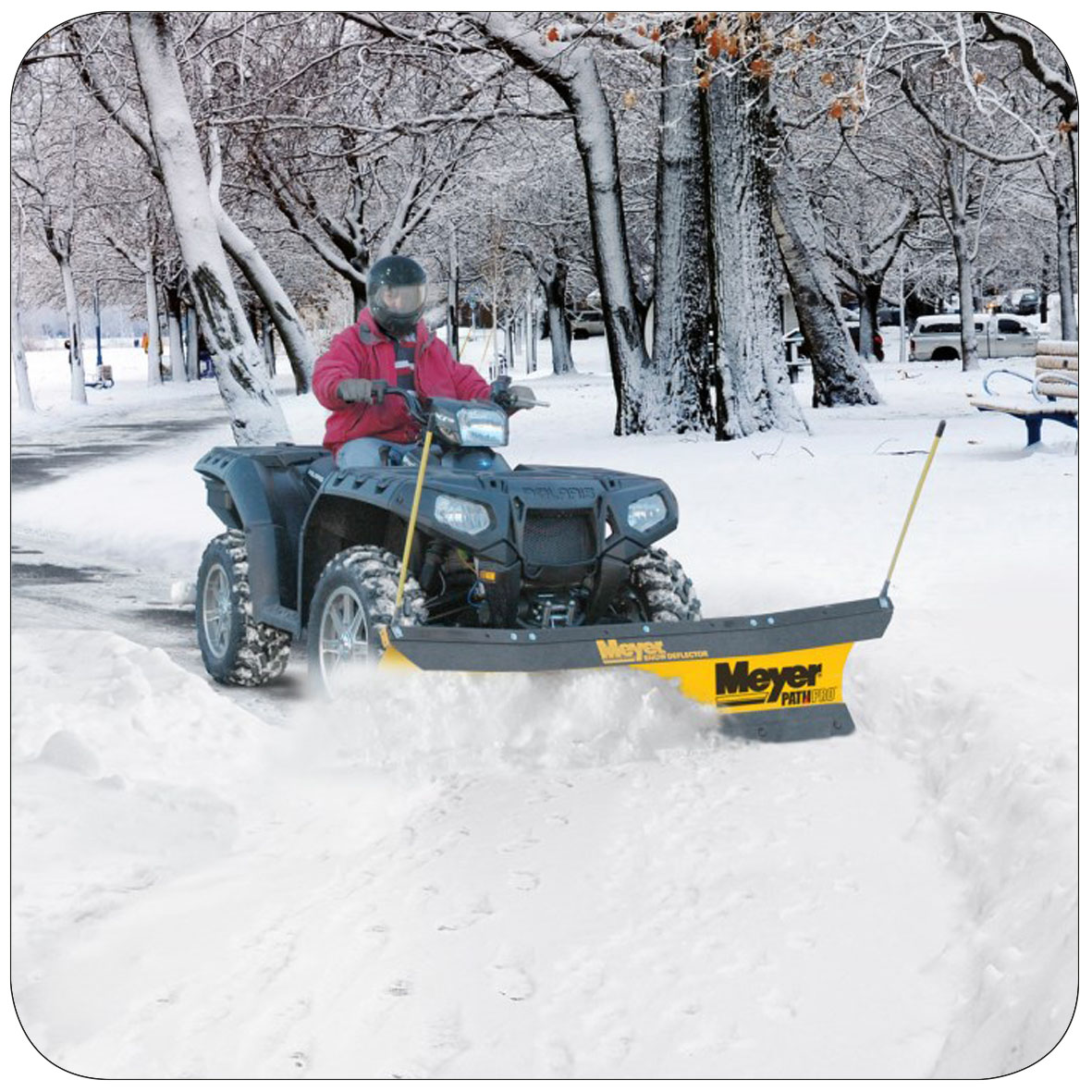Meyer PathPro 1.8m Snow Plough for ATV/Quad/ZTR