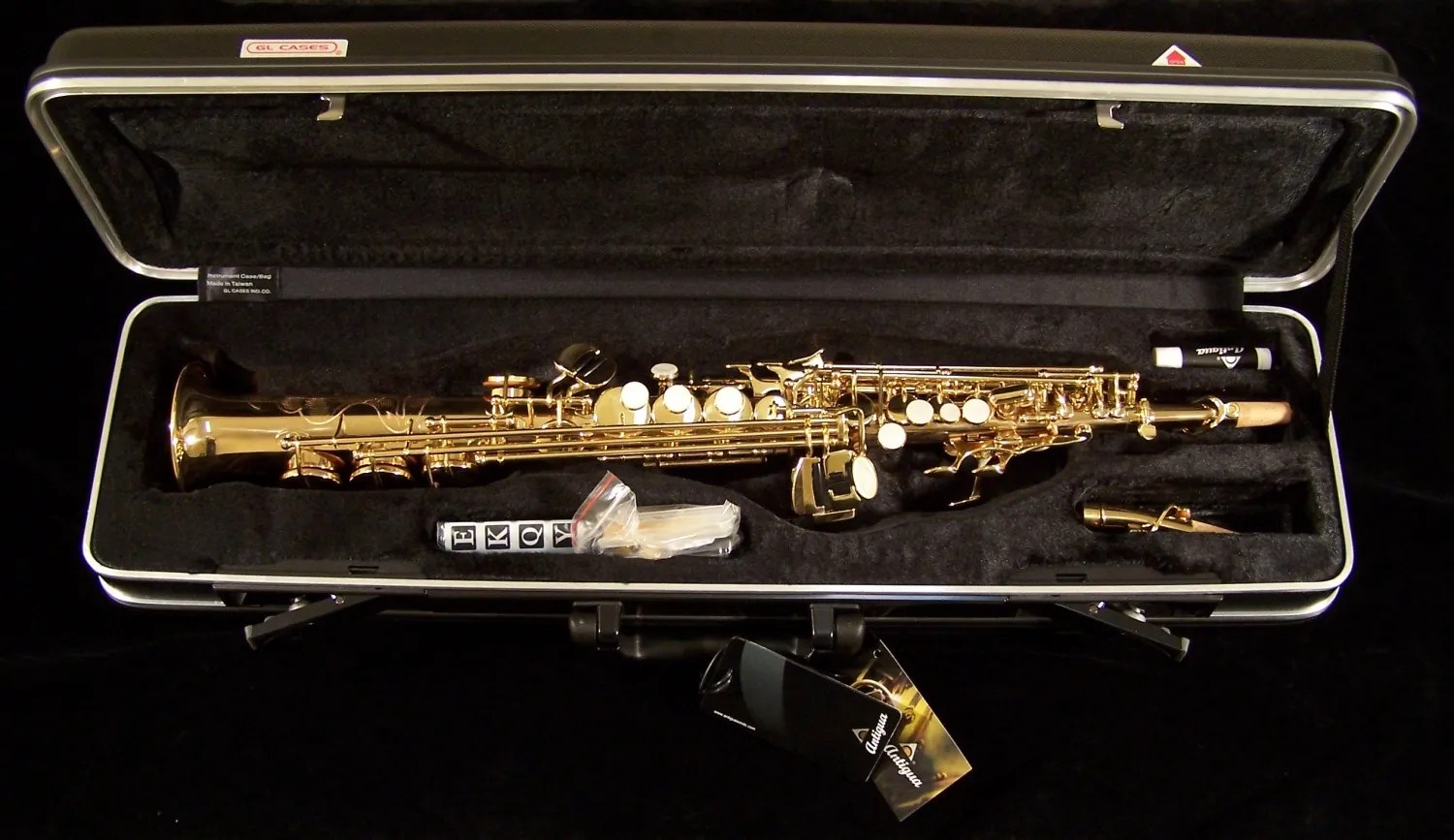 Antigua Red Brass Soprano Sax KesslerMusic