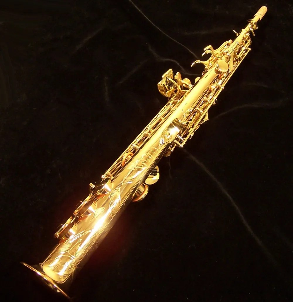 Used Antigua Soprano Sax Red Brass SS4290RLQ Model