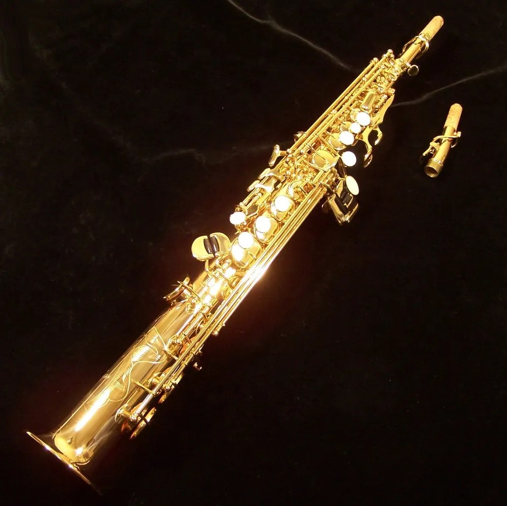 Used Antigua Soprano Sax Red Brass SS4290RLQ Model